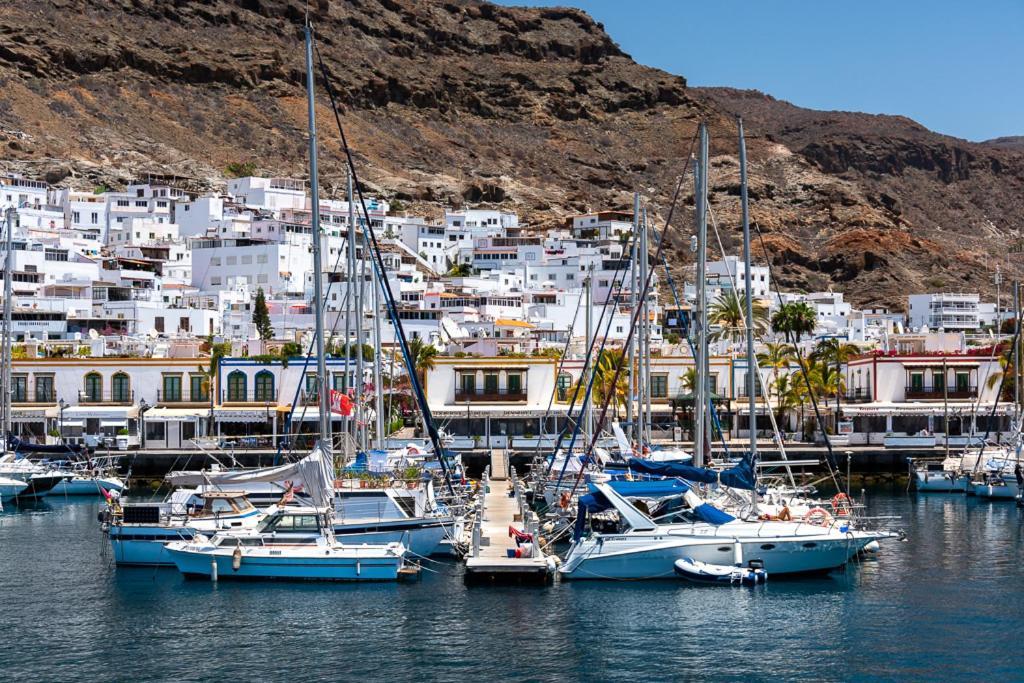 Apartamentos Las Palmeras Puerto De Mogan Kültér fotó