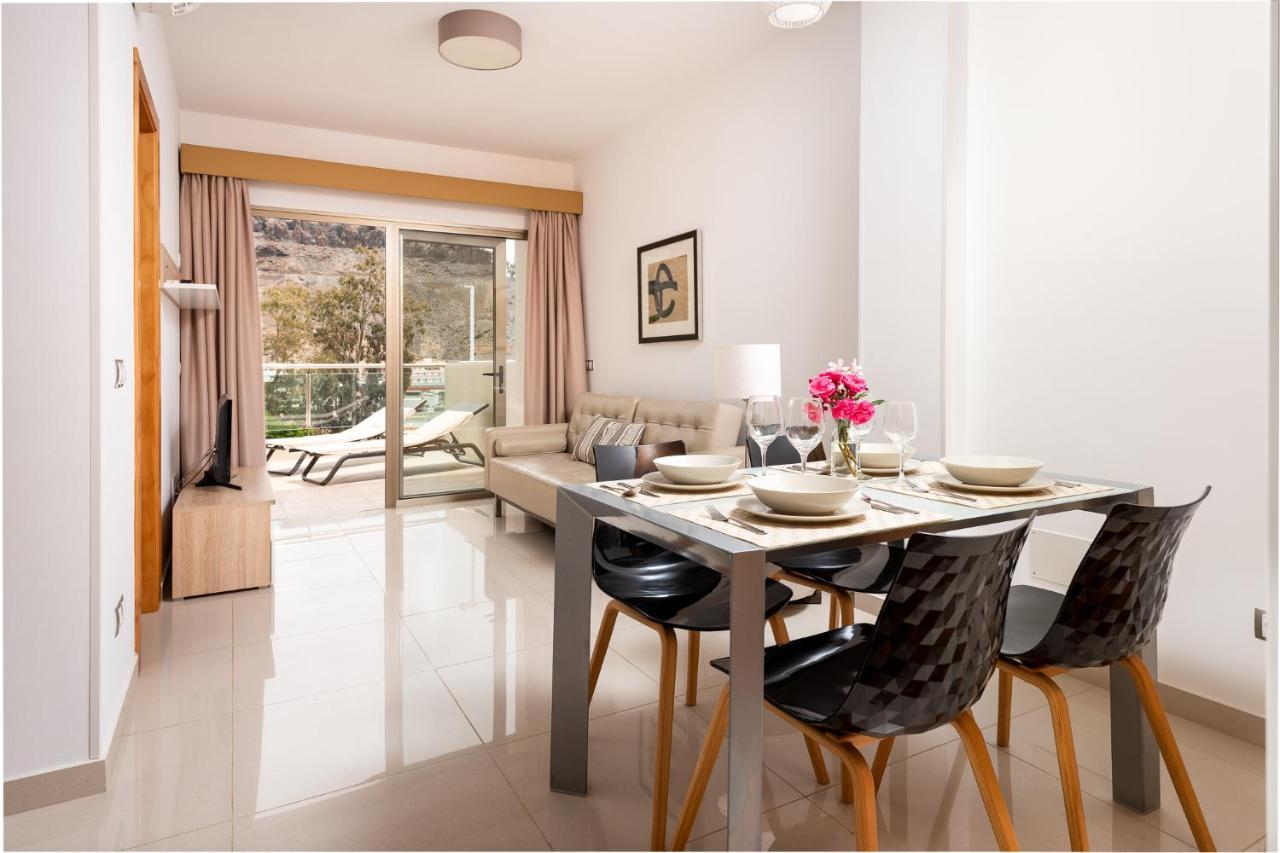 Apartamentos Las Palmeras Puerto De Mogan Kültér fotó