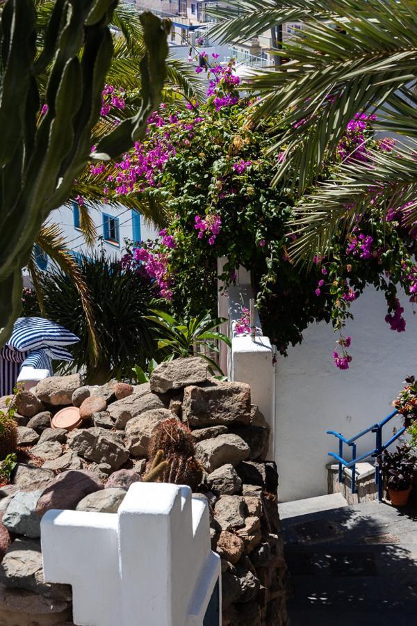 Apartamentos Las Palmeras Puerto De Mogan Kültér fotó