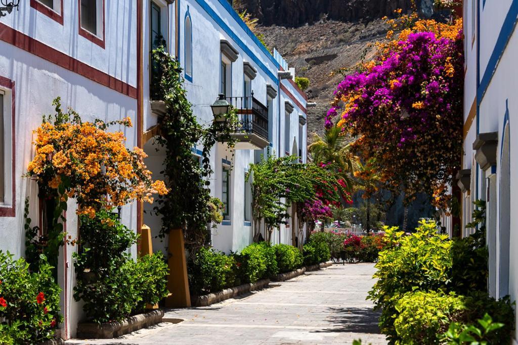 Apartamentos Las Palmeras Puerto De Mogan Kültér fotó